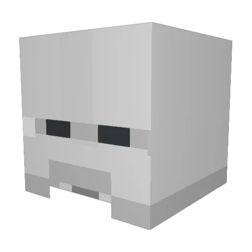 LazyComment Minecraft avatar head, 3D render
