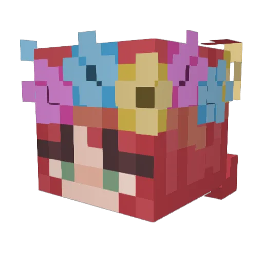 LazyDaisy421 Minecraft avatar head, 3D render