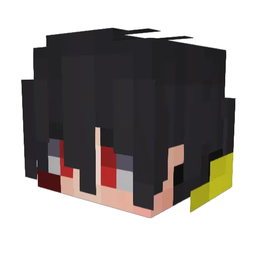 LazyEcer Minecraft avatar head, 3D render