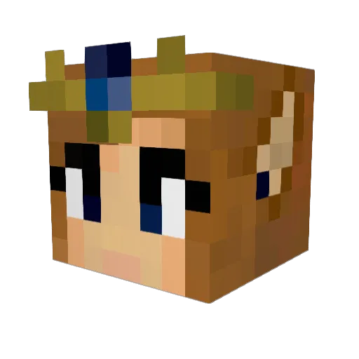 LazyEli Minecraft avatar head, 3D render