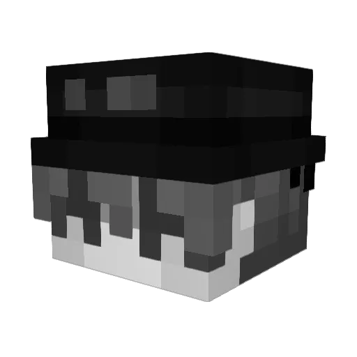 LazyGarf Minecraft avatar head, 3D render