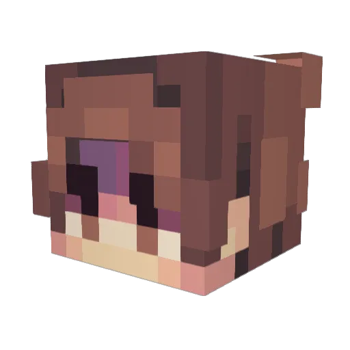 LazyGranite Minecraft avatar head, 3D render