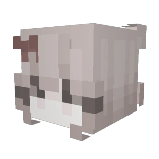 LazyJoy Minecraft avatar head, 3D render