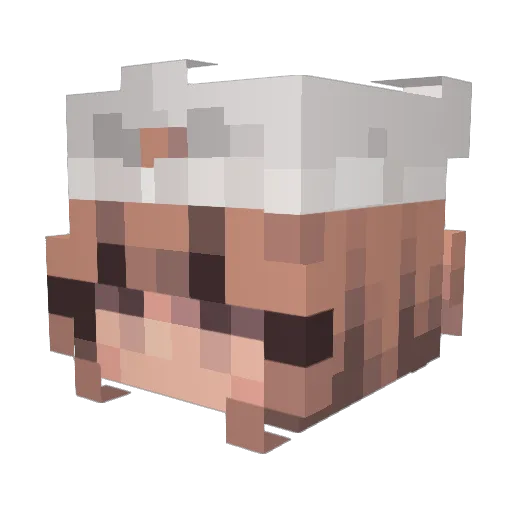 LazyKate Minecraft avatar head, 3D render