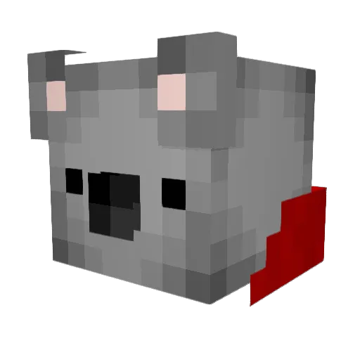 LazyKoala24 Minecraft avatar head, 3D render