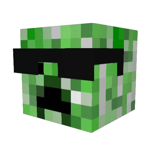 LazyLarrry Minecraft avatar head, 3D render