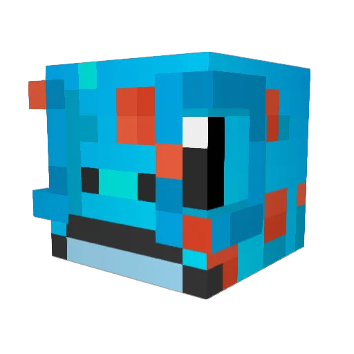 LazyLizard326 Minecraft avatar head, 3D render