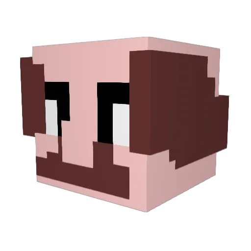 LazyLucozade Minecraft avatar head, 3D render
