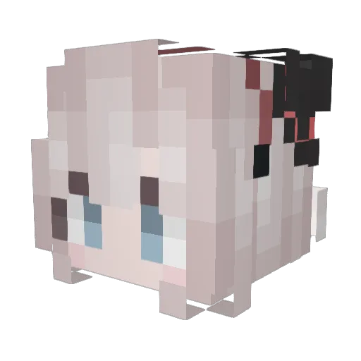 LazyMT1 Minecraft avatar head, 3D render