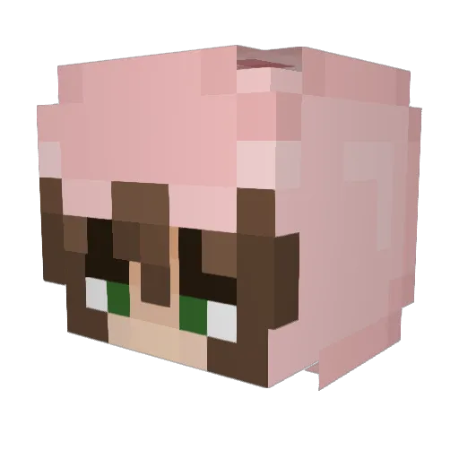 LazyMaizey Minecraft avatar head, 3D render