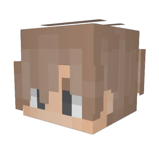 LazyManJones Minecraft avatar head, 3D render