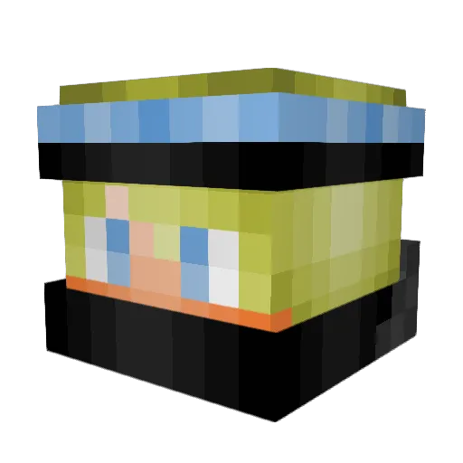 LazyNinjaa Minecraft avatar head, 3D render