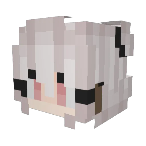 LazyPandaWL Minecraft avatar head, 3D render