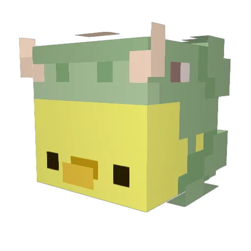 LazyRazor Minecraft avatar head, 3D render