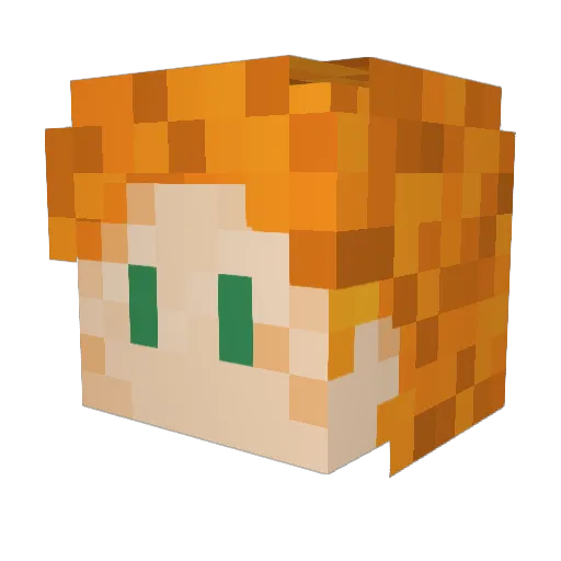 LazyTitan996 Minecraft avatar head, 3D render