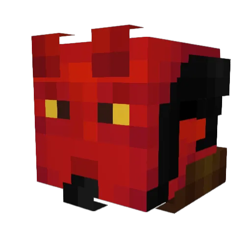 LazyZombies Minecraft avatar head, 3D render