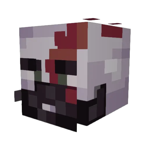 Lazy_AF__ Minecraft avatar head, 3D render