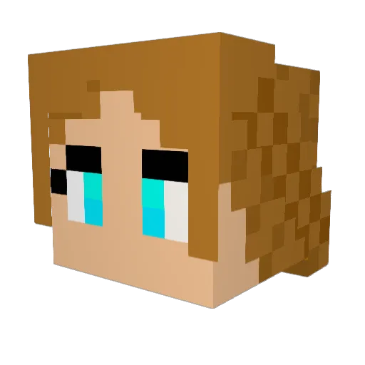 Lazy_Blaze05 Minecraft avatar head, 3D render