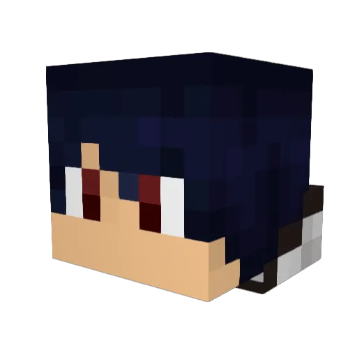 Lazy_Demon Minecraft avatar head, 3D render