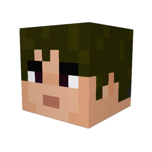 Lazy_Felix Minecraft avatar head, 3D render