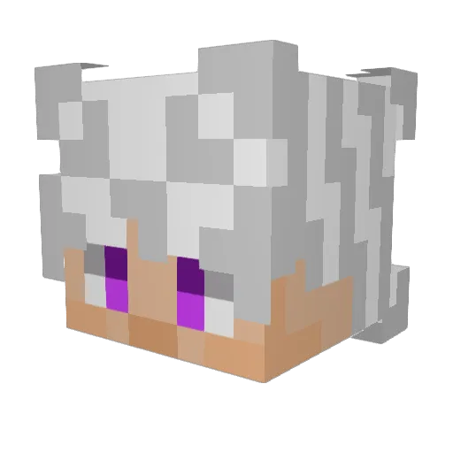 Lazy_Greed Minecraft avatar head, 3D render