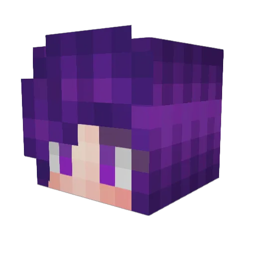 Lazy_Kitty Minecraft avatar head, 3D render