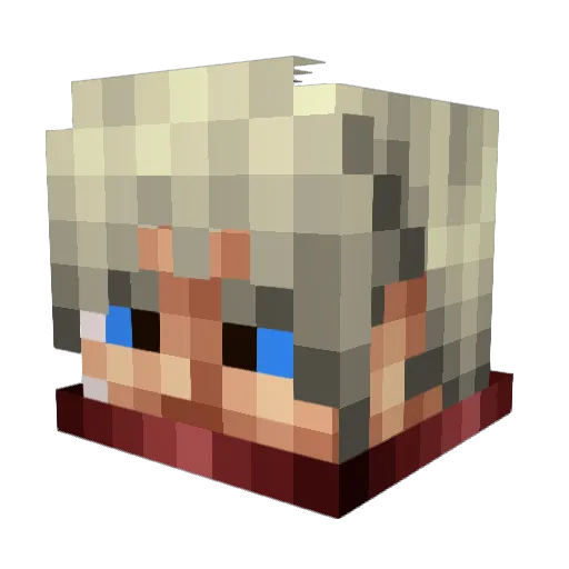 Lazy_Lad Minecraft avatar head, 3D render