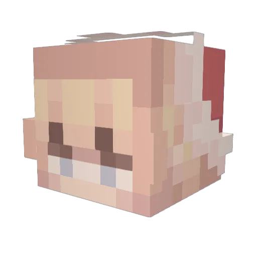 Lazy_Lola Minecraft avatar head, 3D render