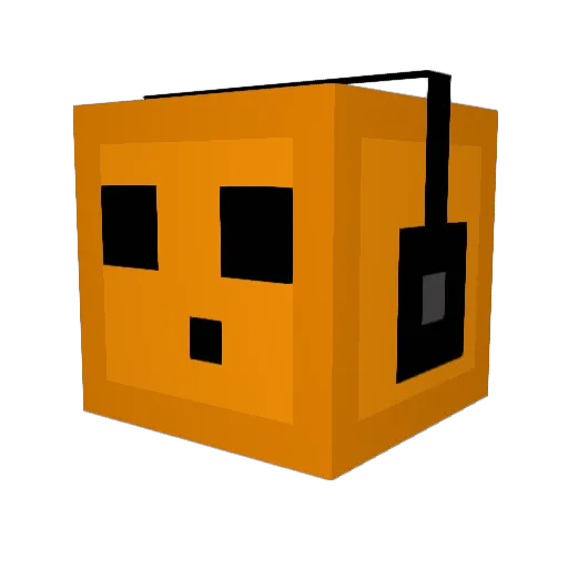 Lazy_Orange Minecraft avatar head, 3D render