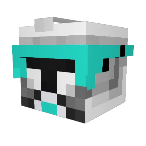 Lazy_P Minecraft avatar head, 3D render