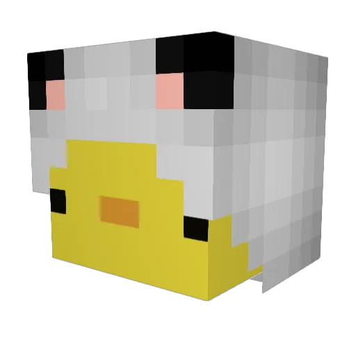 Lazy_Pz Minecraft avatar head, 3D render