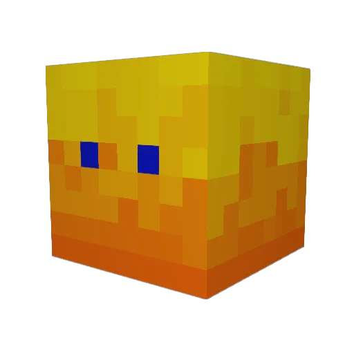 Lazy_Thunder Minecraft avatar head, 3D render