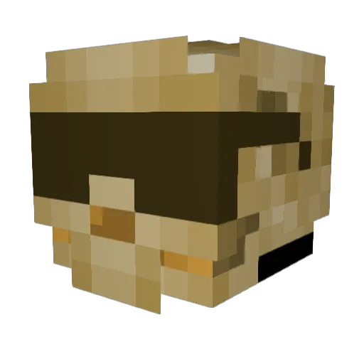 Lazybone95 Minecraft avatar head, 3D render