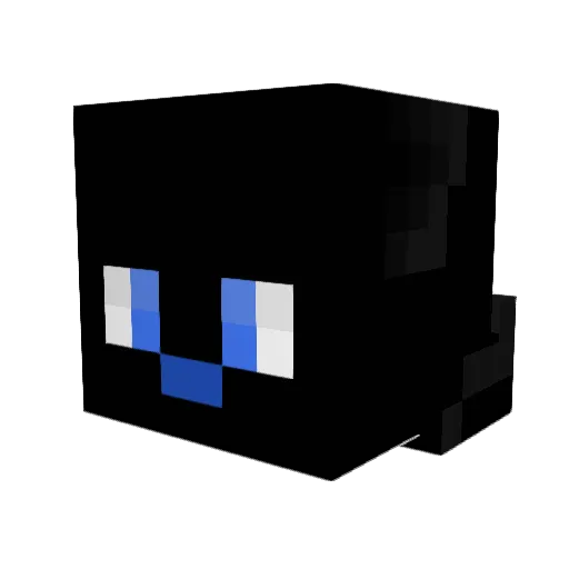 Lazycat50 Minecraft avatar head, 3D render