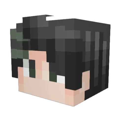 Lazyis Minecraft avatar head, 3D render