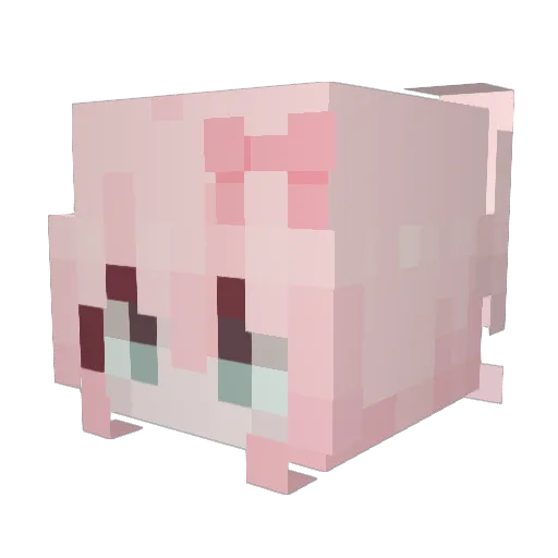 Lazyop_ Minecraft avatar head, 3D render