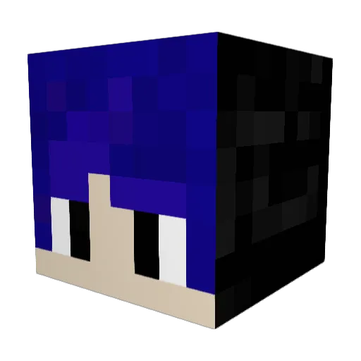 Lazyslayers Minecraft avatar head, 3D render
