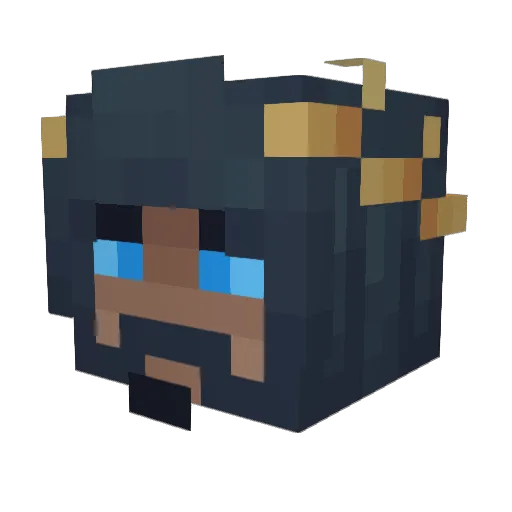 Lazzari1214 Minecraft avatar head, 3D render