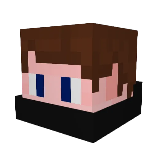 Lazzaro Minecraft avatar head, 3D render