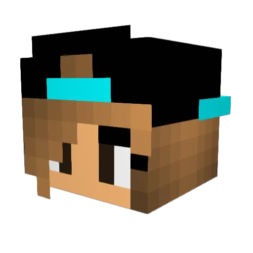 Lazzo12 Minecraft avatar head, 3D render