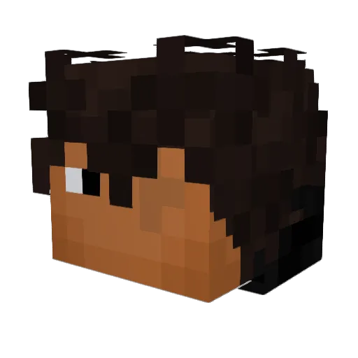 Lblazin Minecraft avatar head, 3D render
