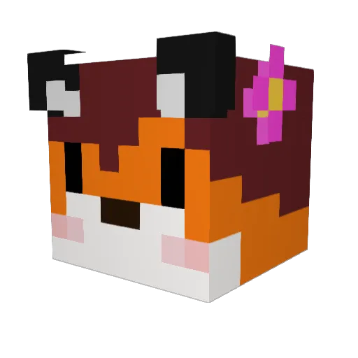 Lbotius Minecraft avatar head, 3D render
