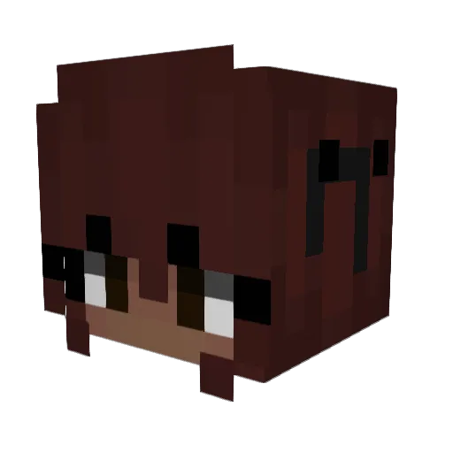 Lbuicshat Minecraft avatar head, 3D render