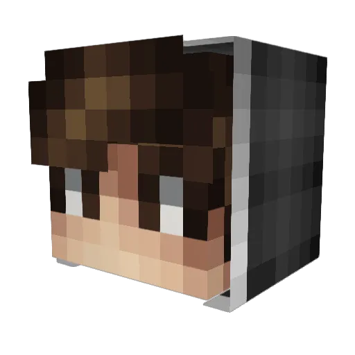 LcLucasBr Minecraft avatar head, 3D render