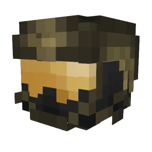 LcMorn Minecraft avatar head, 3D render