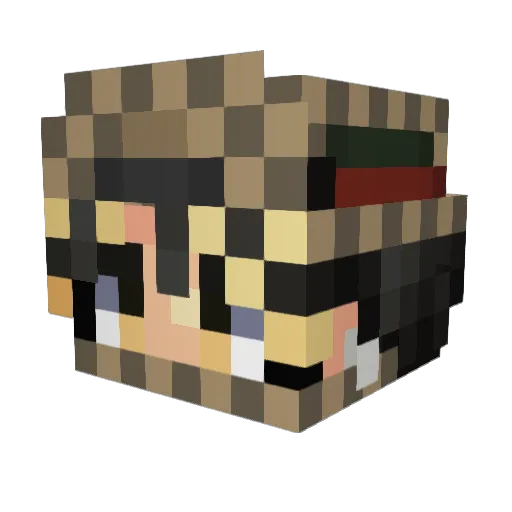 Lc_soulless Minecraft avatar head, 3D render