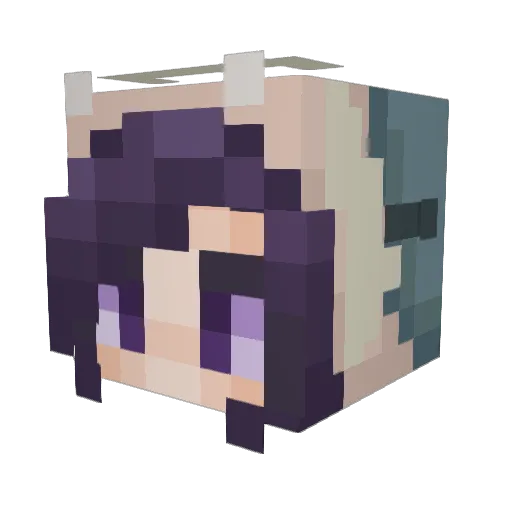 Lcarrom Minecraft avatar head, 3D render