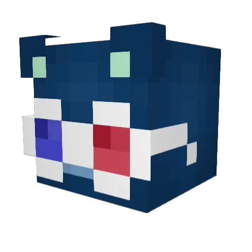 Lcbby Minecraft avatar head, 3D render