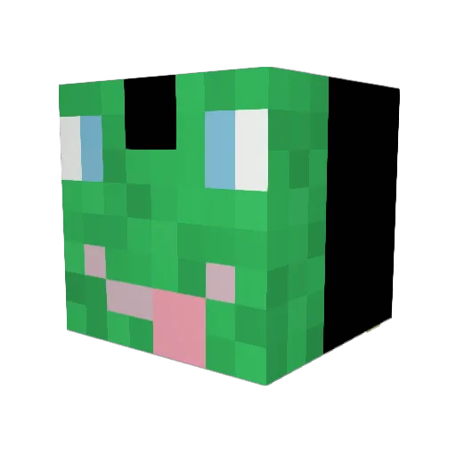 Lcdalarna Minecraft avatar head, 3D render