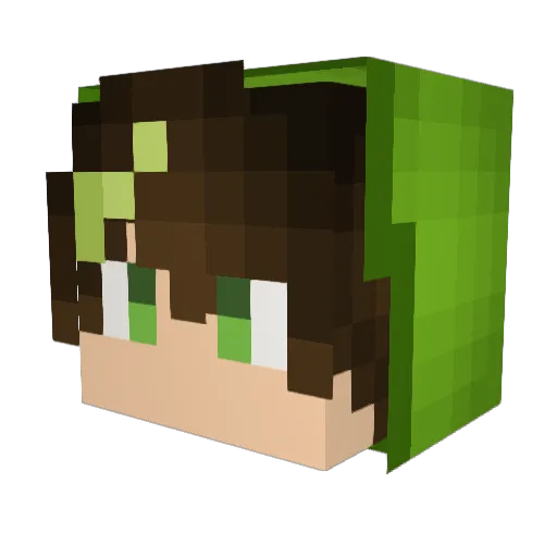 Lce_Mark Minecraft avatar head, 3D render